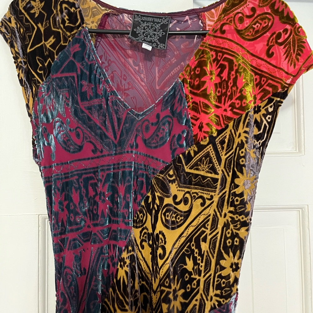 Johnny Was Queta Multicolor Patchwork Maxi Dress - image 2